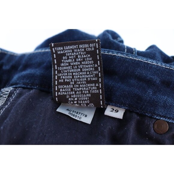 7 For All Mankind Women's Size 29 Blue Skinny Jeans High Waist Gwenevere Denim - Picture 3 of 7